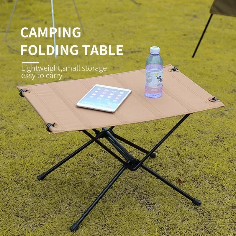 캠핑 접이식 테이블, 경량 1680D 옥스포드 롤업 테이블, 휴대용 알루미늄 합금 관광 테이블, 야외 피크닉 캠프용